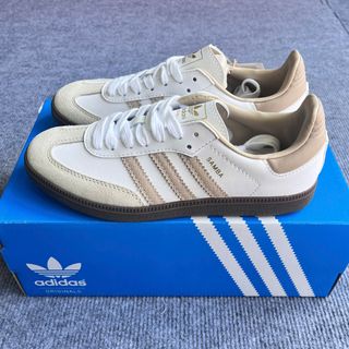 Giày thể thao sneaker Samba nâu nhạt bản cao cấp