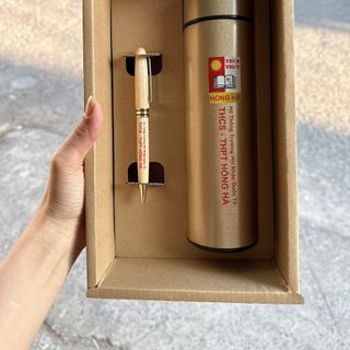 Bộ Giftset bình giữ nhiệt và bút ( hàng sẵn )