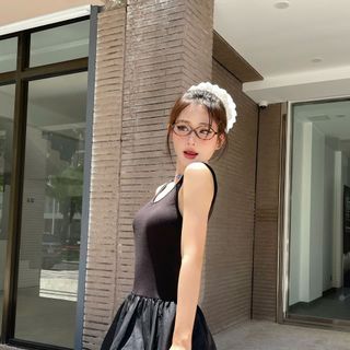 [[SHOPPUMI] Đầm ba lỗ tùng xòe năng động Ganni dress 2 màu Sm Pumi