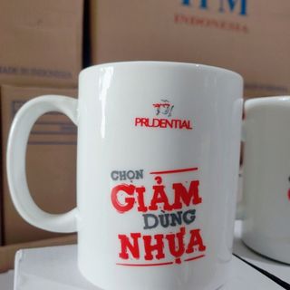 Ly sứ trụ in logo