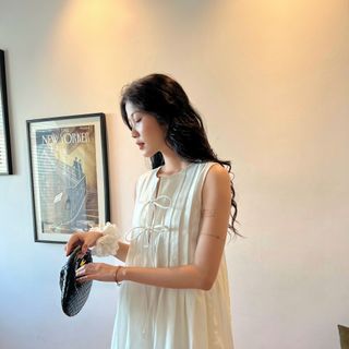 [SHOPPUMI] ĐẦM linen sát nách Mozzi nhiều màu SM Pumi 16746