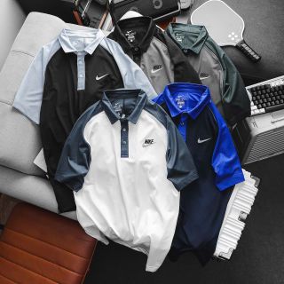Polo Nik vải chính hãng cực đẹp. Thun poly 4c trơn láng, mát rượi, co giãn 4c thoải mái Size : m l xl 2xl /2222/8c 5 màu/ ri 40c
