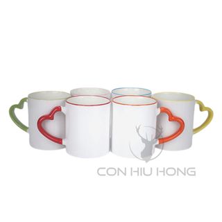 Ly viền màu quai tim