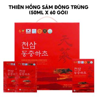 Nước thiên sâm đông trùng Ginseng King hộp 60 Gói x 50ml