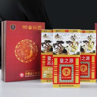 Hồng sâm củ khô hộp thiếc Hàn Quốc HG Bio 600g