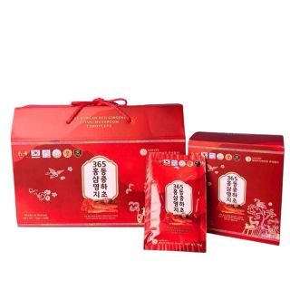 Nước Hồng Sâm Linh Chi Đông Trùng 365 Hàn Quốc 70ml x 20 gói