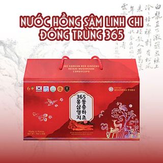Nước Hồng Sâm Linh Chi Đông Trùng 365 Hàn Quốc 70ml x 20 gói