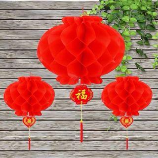 Đèn Lồng Đỏ Mini Treo Lễ Tết, Đèn Lồng Nilon Chống Nước.