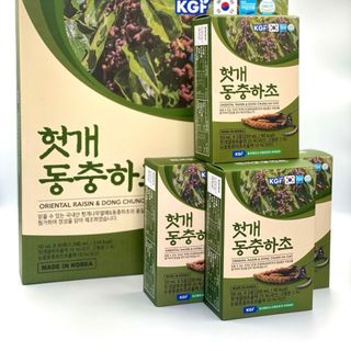 Nước Mát Gan Đông Trùng Hạ Thảo KGF Hàn Quốc, Hộp 30 Gói x 50ml - Hàng Chính Hãng
