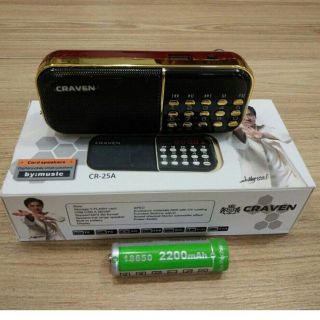Loa nghe kinh/usb/thẻ nhớ CRAVEN CR-25A (1 pin)