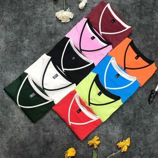 Áo nữ cổ tim Chất liệu: poly Size: M.L.XL.XXL Ri: 2222 Tách nửa ri được