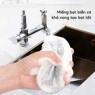 Bùi nhùi rửa chén bằng kim loại 3 lớp