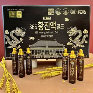 Tinh Chất Đông Trùng Hạ Thảo 365 HwangJin Liquid Gold Hàn Quốc 60 ống x 20 ml