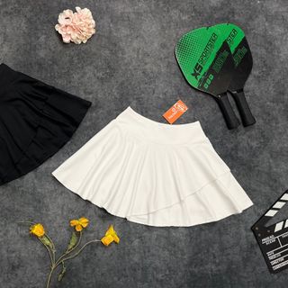 Váy xếp ly 2 tầng tennis/ cầu lông/golf/ pickleball Chất liệu: thun Size: MLXLXXL Ri: 2221 Tách nửa ri được