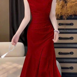 Đầm đuôi cá xếp ly Quảng Châu sang trọng hàng cao cấp