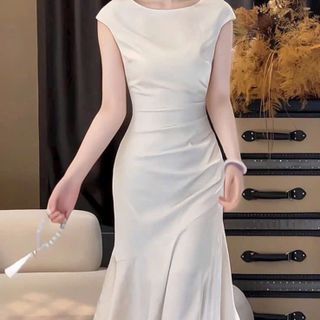 Đầm đuôi cá xếp ly Quảng Châu sang trọng hàng cao cấp