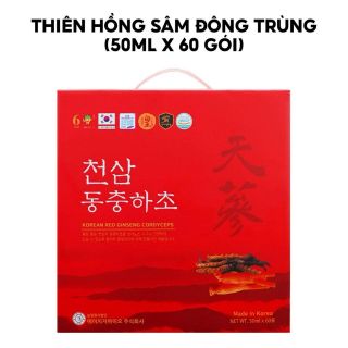 Nước Uống Thiên Sâm Đông Trùng Hạ Thảo 50ml x 60 gói