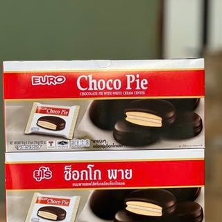 Bánh Euro Choco Pie Vị Socola 18gr (Thùng 12 Hộp x 12 Cái)