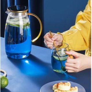 BỘ BÌNH KÈM 6 LY XANH ĐẠI DƯƠNG CHỊU NHIỆT HNB2014- 7P