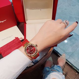 MÓN QUÀ VALENTINE ĐỒNG HỒ NỮ CAO CẤP SAVATOL F80 FIG DÂY CAO SU MÁY NHẬT