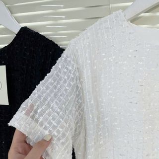[SHOPPUMI] Đầm Bewi cổ tròn chất liệu tơ hoa có lớp lót dáng dài 2 màu SM Pumi