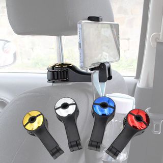 Móc treo đồ trên ô tô gài trước sau ghế kèm giá đỡ kẹp điện thoại trên xe tiện lợi thiết kế chắc chắn cao cấp