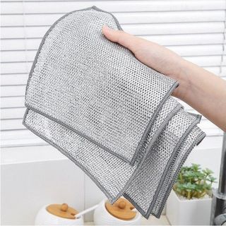 Miếng rửa chén 2 lớp bằng kim loại rửa siêu sạch