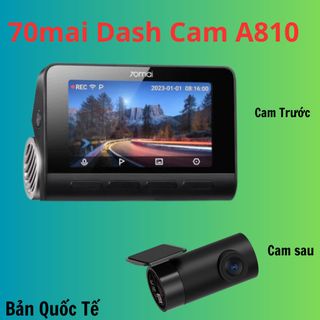 Camera hành trình 70mai 4K A810 HDR - Phiên Bản Quốc Tế - Chất lượng ghi hình đỉnh cao