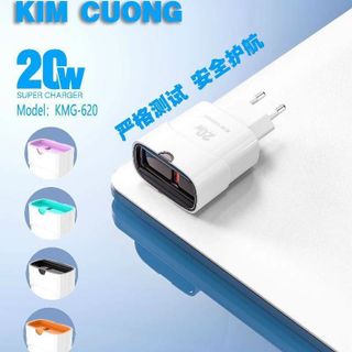 Cóc sạc nhanh kim cương KMG-620 20W cổng Usb