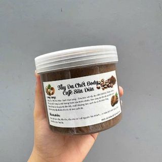 Tẩy da chết body cafe sữa dừa 500g sỉ 26k