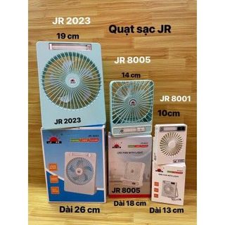 Quạt vuông kiêm đèn size Trung cao 18cm JR 8005 / JR8005
