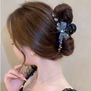 Kẹp Tóc Nơ Kim Cương Giả Cho Nữ Kẹp Tóc Cá Mập Hàn Quốc