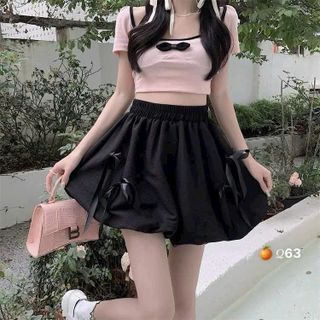 Quần bí phồng gắn nơ - Lê Phương Boutique