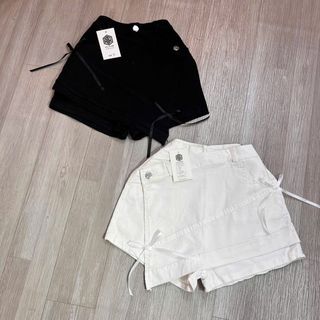 Chân váy kaki đắp chéo đính nơ - Lê Phương Boutique