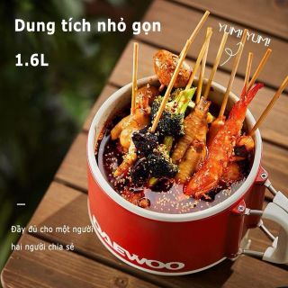 Nồi cơm điện mini 2 trong 1, nồi nấu đa năng, nồi lẩu nhỏ, nồi mì ăn liền
