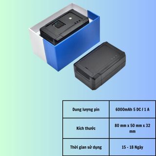 Thiết bị định vị ô tô xe máy không dây VT03E+ 4G (pin 7 -30 ngày) định vị, quản lý, giám sát xe máy ô tô