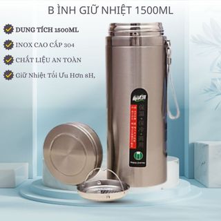 BÌNH GIỮ NHIỆT INOX 304 CAO CẤP 1200ML