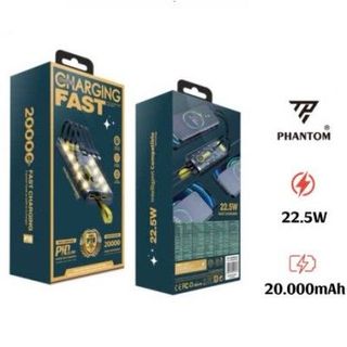 Pin dự phòng Phantom P18 20.000mah ( kèm 4 dây sạc )