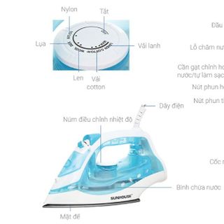 BÀN ỦI HƠI NƯỚC SUNHOUSE SHD2065
