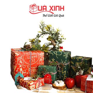 Giấy Gói Quà Giáng Sinh Noel Nhiều Mẫu Mã