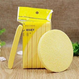 Bông nở rửa mặt,bọt biển rửa mặt, gói 12miếng