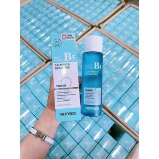 NƯỚC HOA HỒNG PHỤC HỒI, DƯỠNG TRẮNG PRETTYSKIN MULTI HYDRA B5 CALMING & REPAIRING TONER 205ML