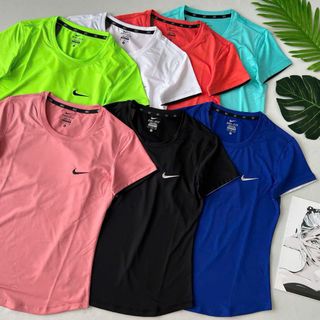 Áo thun nữ logo thêu lai bầu mới Phom chất chuẩn đẹp Size m.l.xl.xxl(ri8c) Ri 2222 Tách nửa ri được