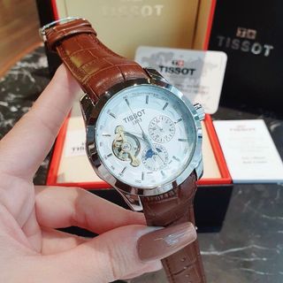 ĐỒNG HỒ NAM TRUNG CẤP HOT TREND TI SÓT DA  LỘ ĐÁY MÁY CƠ