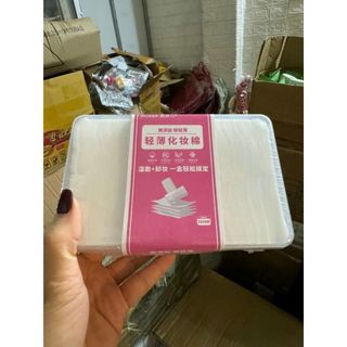 Bông Tẩy Trang NICAIER 1000 Miếng - Bông Tẩy Trang Kèm Hộp Siêu Mềm Mịn