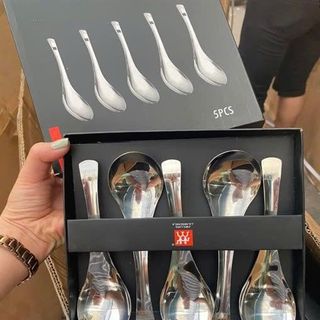 Set Thìa Inox 5 in 1 Loại To Ngắn (Thùng 160 Set)