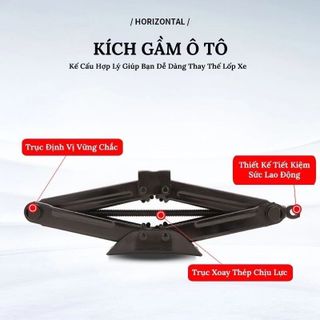 Bộ Kích Nâng Gầm Ô Tô Thế Hệ Mới Với Tay Nâng Hạ Kích Tiết Kiệm Sức Lao Động