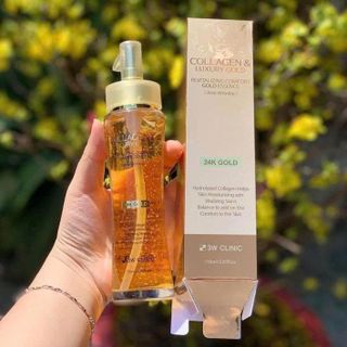 Tinh chất trắng da Collagen &Luxury Gold 3WClinic - Hàn Quốc