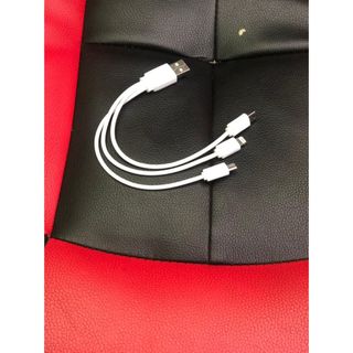 Cáp sạc 3 đầu 0.5m nhanh Samsung iphone xin cam kêt sạc ok Sạc Điện Thoại