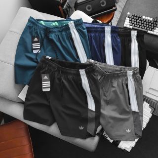 Short das xi giãn runing dày dặn mịn mát , nhẹ tênh, trơn láng, co giãn 4 chiều, 3 túi khoá kéo. Size : m l xl 2xl 3xl/12221/8c 5 màu / ri 40c